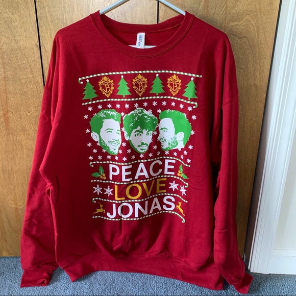 NEW Jonas Brothers Season’s Greetings Crewneck Sweatshirt - Picture 2 of 5